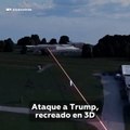 Recreación del atentado en el que dispararon contra Donald Trump candidato republicano a la presidencia de Estados Unidos