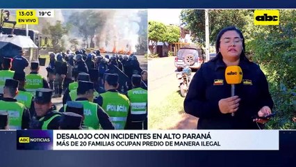 Desalojo con incidentes en Alto Paraná: más de 20 familias ocupan predio de manera ilegal