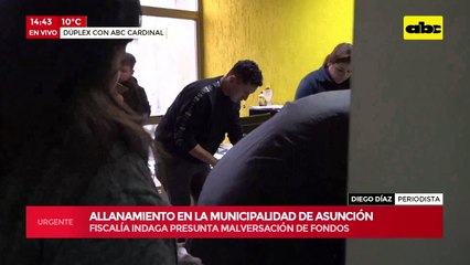 Bonos de Nenecho: prosigue el allanamiento a la Municipalidad de Asunción