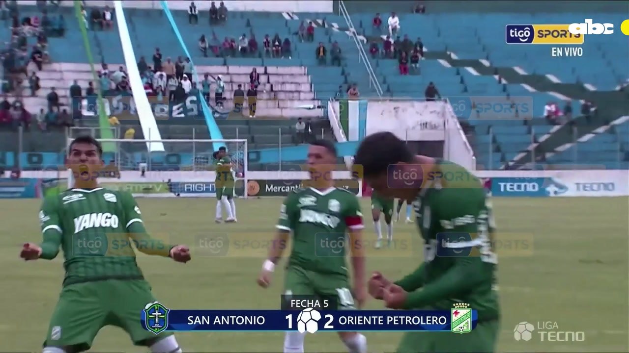 El gol de Diego Barreto para Oriente Petrolero