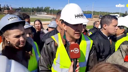 Santiago Peña - Visita construcción Hospital General Coronel Oviedo