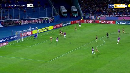 Miguel Benítez anotó el 1-0 parcial de Cerro Porteño