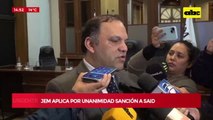 Video: JEM resuelve apercibir a Said por “omisión y negligencia”