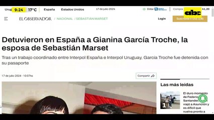 Video: Capturan a esposa de Sebastián Marset en España