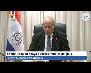 Comunicado De La Corte Suprema De Justicia En Respaldo A Jueces Amenazados Por Marset
