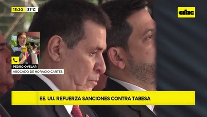 Ratificación de sanciones a Tabesa: esto dice el abogado de Horacio Cartes