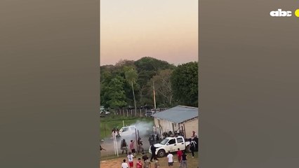 Enfrentamiento entre hinchas y uniformados en Luque