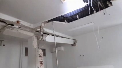 Derrumbe en el Hospital Distrital de Hernandarias