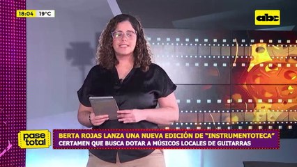 Video: Berta Rojas lanza nueva edición de ‘’Instrumentoteca’'