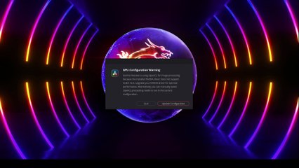 Davinci 19 Update - GPU Configuration Warning Fixed