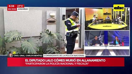 Muere el diputado “Lalo” Gomes durante allanamiento
