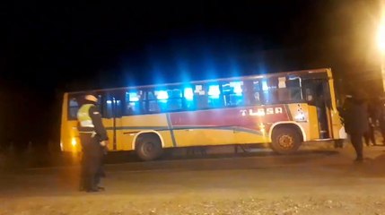 Pobladores de Emboscada se manifestaron para exigir más líneas de transporte público