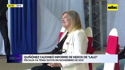 Video: Quiñónez cajoneó informe sobre nexos de “Lalo”