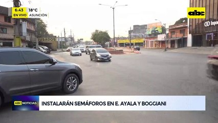 Asunción: semáforos se instalan en zona Eusebio Ayala y Boggiani