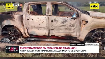 Video: detalles del enfrentamiento en Caaguazú que dejó a un guardia calcinado y un campesino muerto