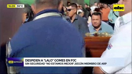 Despiden a “Lalo” Gomes en PJC: sin seguridad “no estamos mejor”, según miembro de ARP
