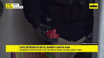 Operativo Cartier: realizan allanamientos por robo de relojes y oro