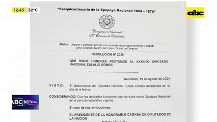 Muerte de Lalo Gomes: declaran tres días de duelo en diputados