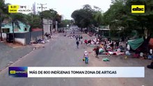Avenida Artigas: indígenas acampan exigiendo respuestas de las autoridades