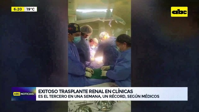 Récord en el Hospital de Clínicas: tres exitosos trasplantes renales en una semana
