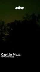 Lluvia negra en Itapúa: jornada con intensas precipitaciones y gran actividad eléctrica