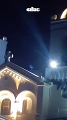 Quería entrar a la catedral pero no a rezar y fue detenido en el techo