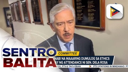 Sen. Pres. Sotto, sinabi na maaaring dumulog sa Ethics Committee kaugnay ng attendance ni Sen. Dela Rosa | ulat ni Louisa Erispe