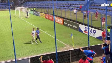 Así dejaba Manolo Jiménez el campo de juego en el Luis Alfonso Giagni