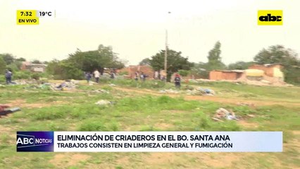 Dengue: minga para eliminar criaderos en el barrio Santa Ana