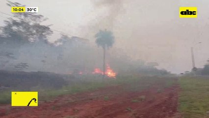 Amambay: controlan presunto incendio provocado en el Parque Cerro Corá