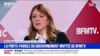 Budget: "Si on retire (la CSG sur les revenus du patrimoine), il faut qu'on puisse compenser", déclare Maud Bregeon, porte-parole du gouvernement