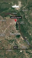 Imágenes satelitales del río Paraguay en las últimas décadas