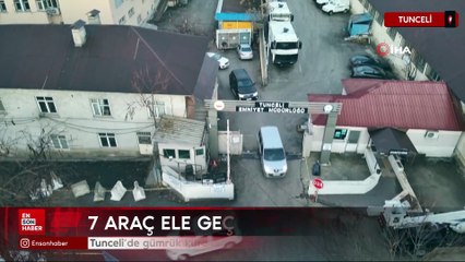 Tunceli’de gümrük kurallarını ihlal edenlere operasyon: 7 araç ele geçirildi
