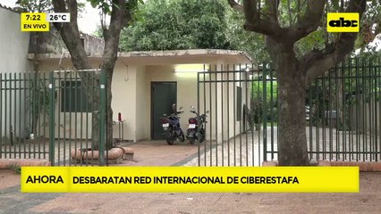 Video: Desbaratan red de estafadores internacionales tras allanamientos