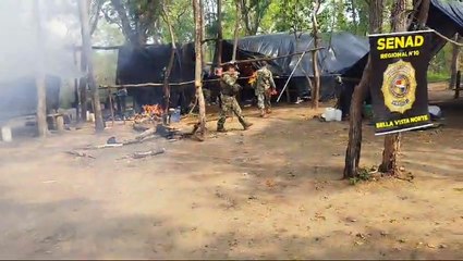 Senad Desmantela Campamentos En Amambay