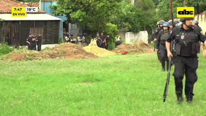 Operativo contra el microtráfico en Lambaré: detenidos y evidencias incautadas