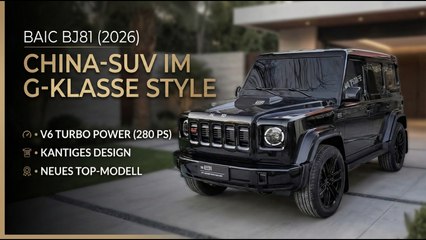 2026 BAIC BJ81 (2026) vorgestellt – Turbo-Power & kantiges Design