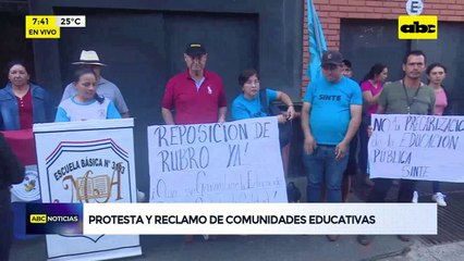 Video: Protestas y reclamos de comunidades educativas frente al MEC