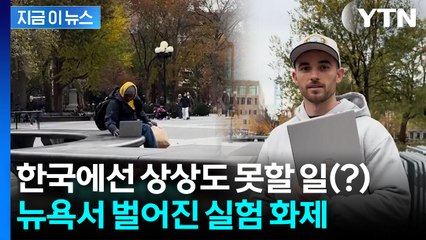 '신형 노트북' 두자 5분 만에...뉴욕 공원 도난영상 화제 [지금이뉴스] / YTN