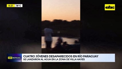 Video: Cuatro jóvenes desaparecidos en río Paraguay
