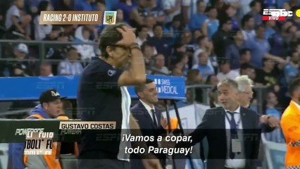 Gustavo Costas al ritmo de "vamos a copar, todo Paraguay"