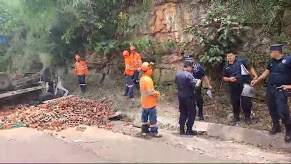 Accidente en zona de Pedrozo
