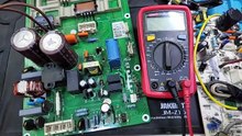 Haier DC inverter ac E7 error code  inverter ac PCB training center