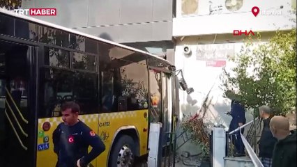 İETT otobüsü börekçiye girdi