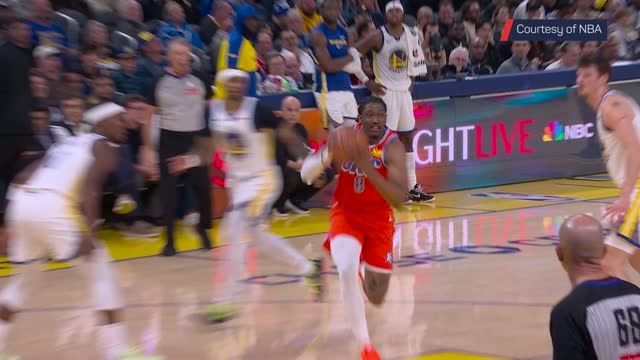 Jalen Williams causes havoc on both ends of the floor