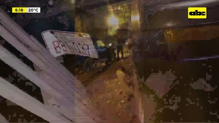 Capiatá: conductor impactó contra vivienda tras evitar alcotest