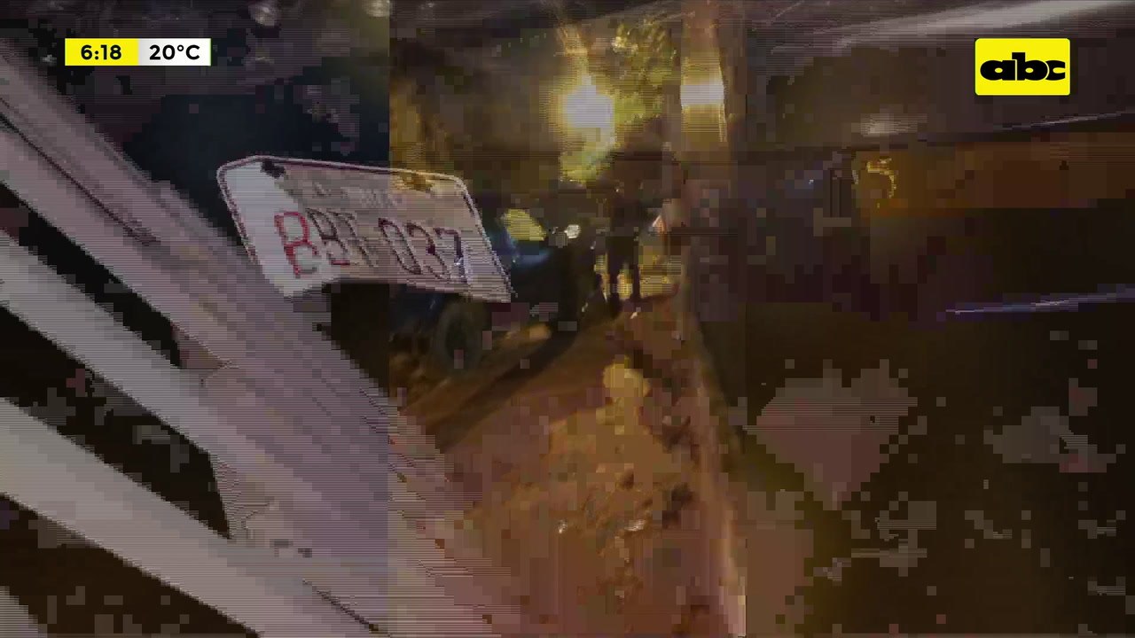 Capiatá: conductor impactó contra vivienda tras evitar alcotest