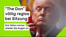Donald Trump: "The Don" völlig reglos bei Sitzung - ihm fallen immer wieder die Augen zu