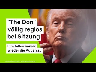 Donald Trump: "The Don" völlig reglos bei Sitzung - ihm fallen immer wieder die Augen zu