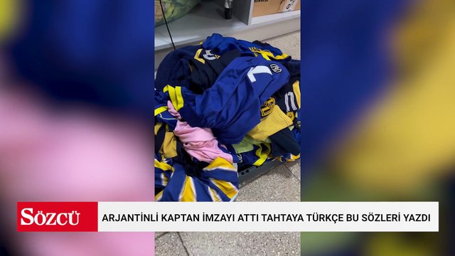 Dünyanın öbür ucundaki Arjantinli kaptan imzayı attı tahtaya Türkçe bu sözleri yazdı